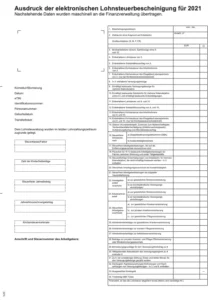 Vzorový formulár pre daňové priznanie v Nemecku