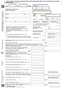 Vzorový formulár pre podanie daňového priznania v Rakúsku